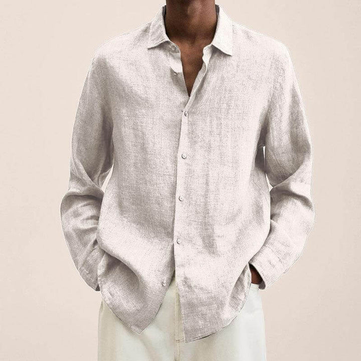 Chemise Style Lin Élégante Pour Hommes