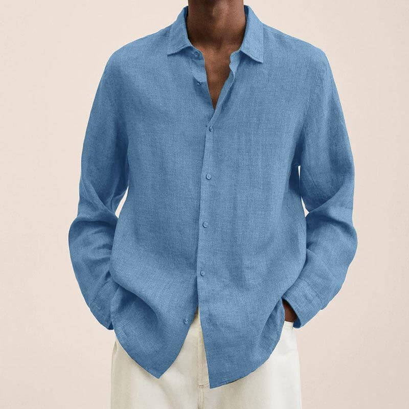 Chemise Style Lin Élégante Pour Hommes