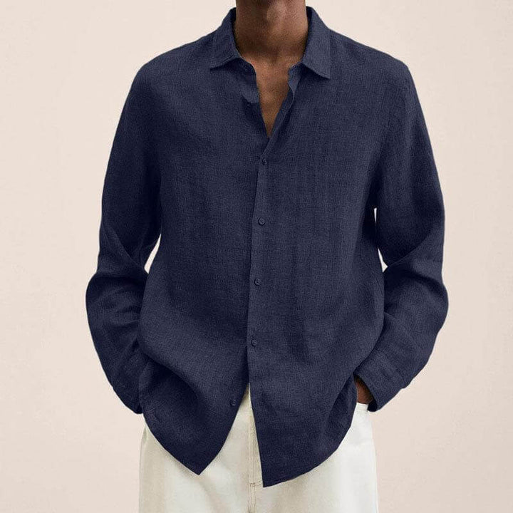 Chemise Style Lin Élégante Pour Hommes